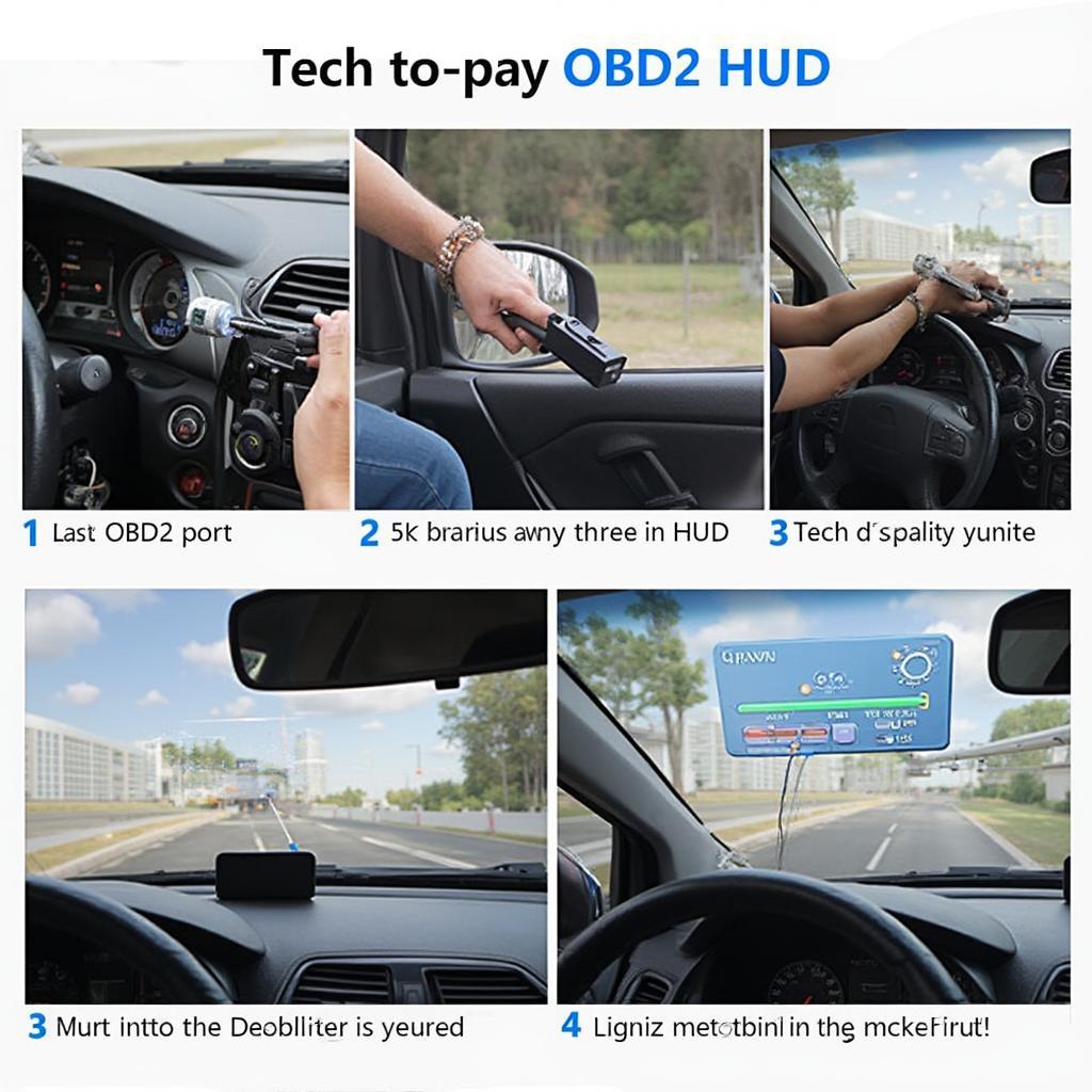 Step-by-Step Installation of an OBD2 HUD into a Car's OBD2 Port