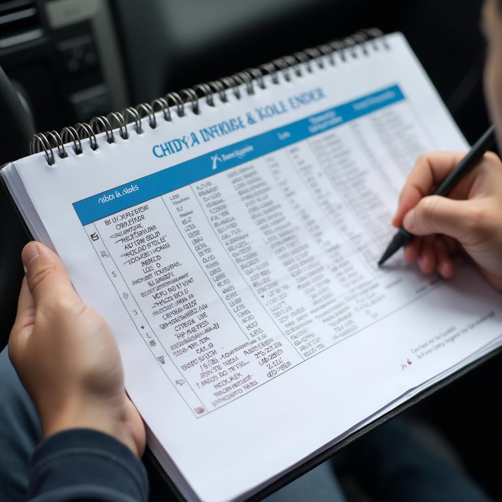 Interpreting OBD2 Codes with Chart