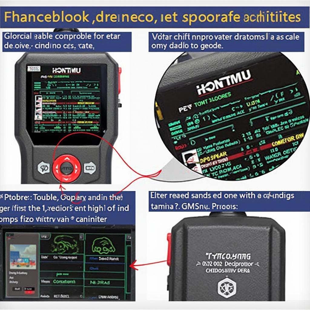 OBD2 Reader Displaying Diagnostic Data