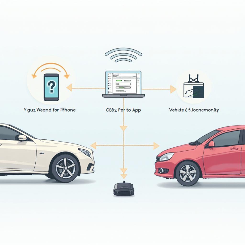 iOS OBD2 App WiFi Connection Diagram