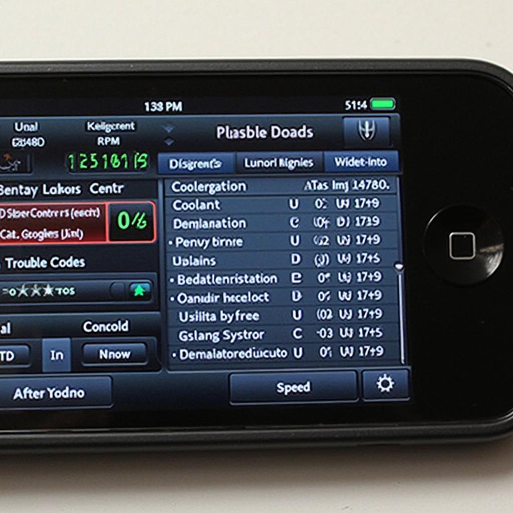 iPhone 5 OBD2 App Interface