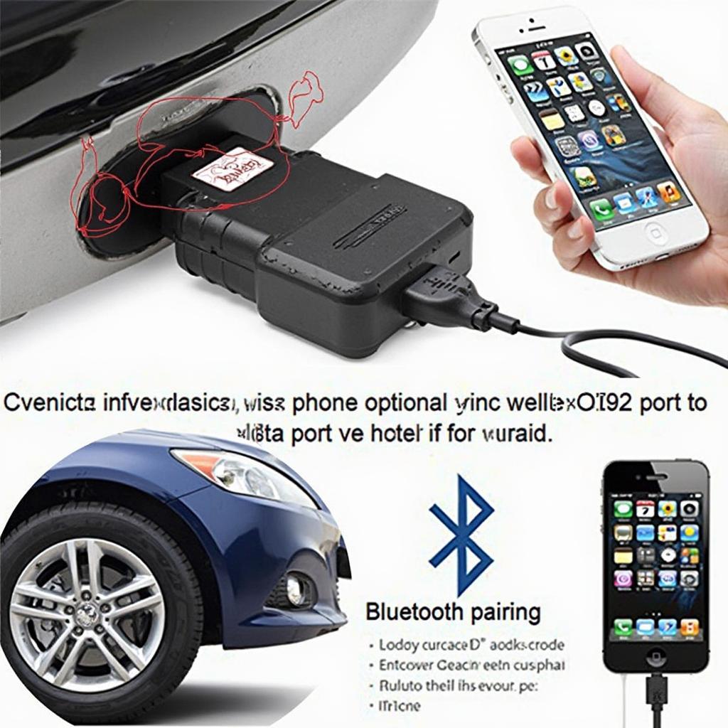 Connecting an iPhone OBD2 Bluetooth Scanner to a Car's OBD2 Port