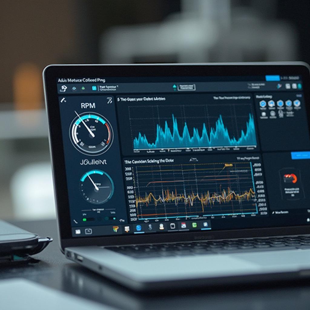 IQ3 OBD2 Data Analysis on Laptop