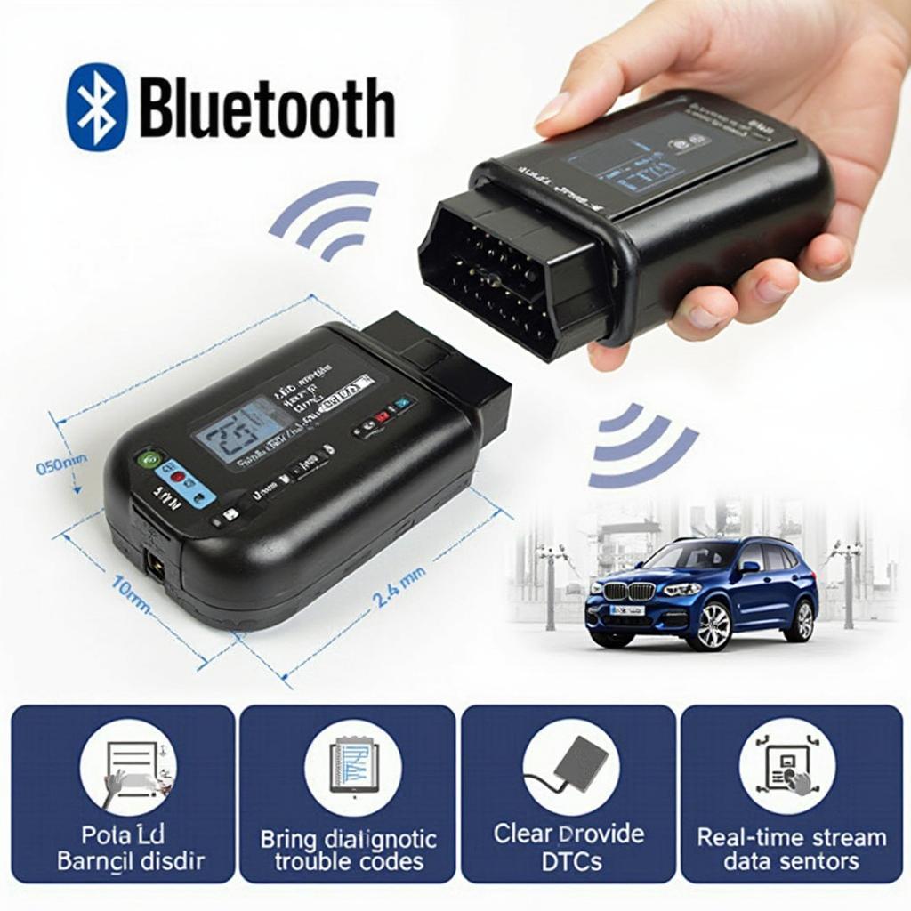 isaddle Super Mini Bluetooth OBD2 Scanner Key Features