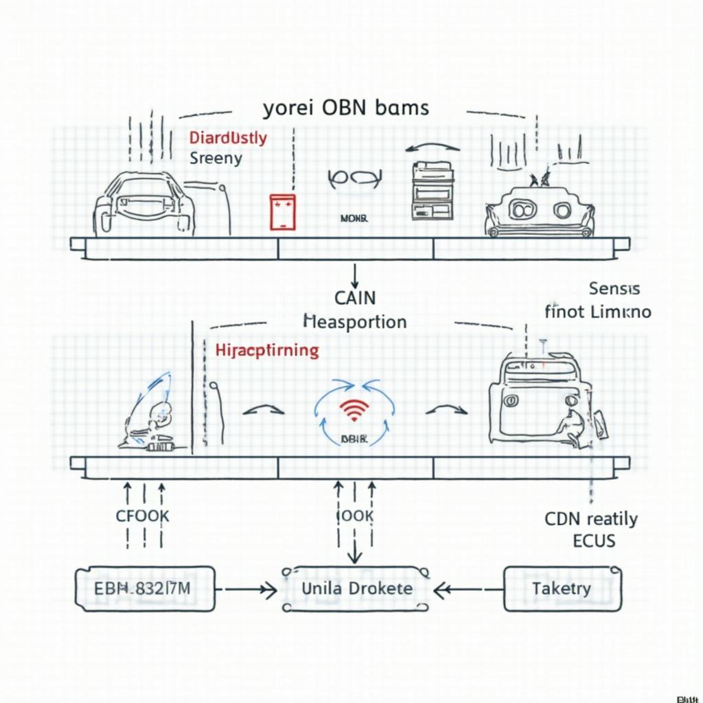 ISO 15765 OBD2 CAN Bus Communication Diagram