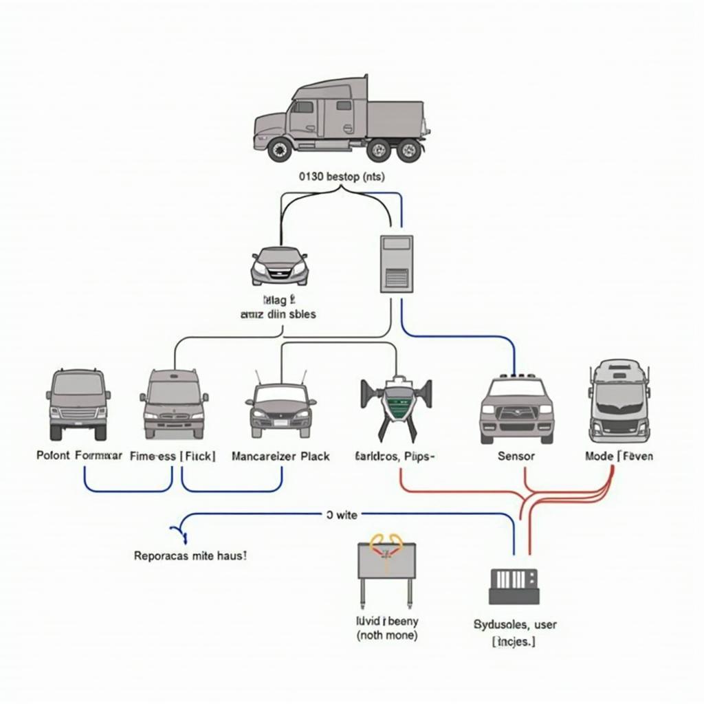 J1939 Network Diagram in a Heavy-Duty Vehicle