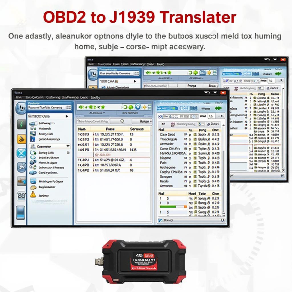 Software Interface for an OBD2 to J1939 Translator