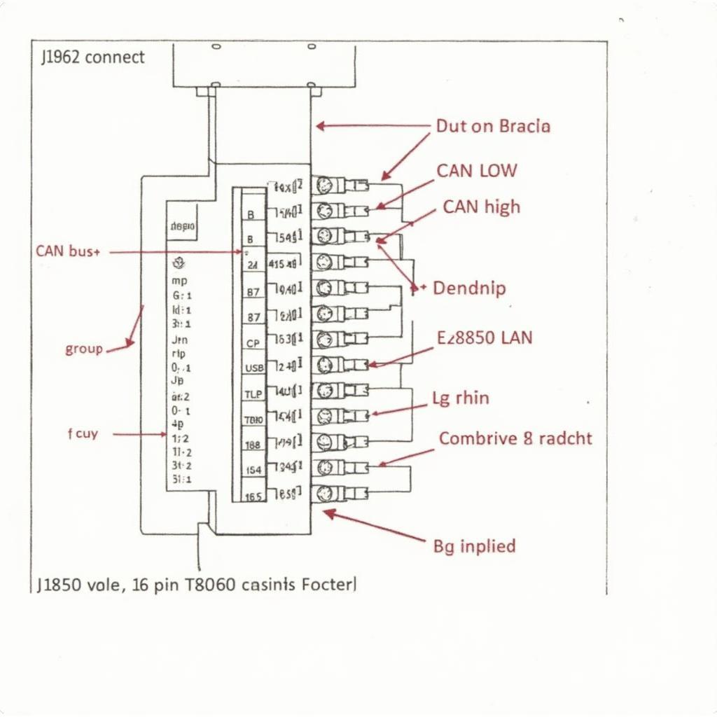 J1962 Connector Pinout Diagram