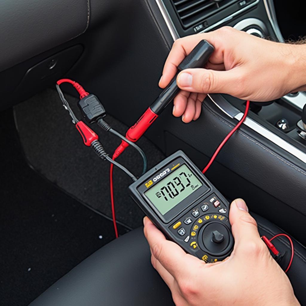 Jaguar OBD2 Multimeter Testing