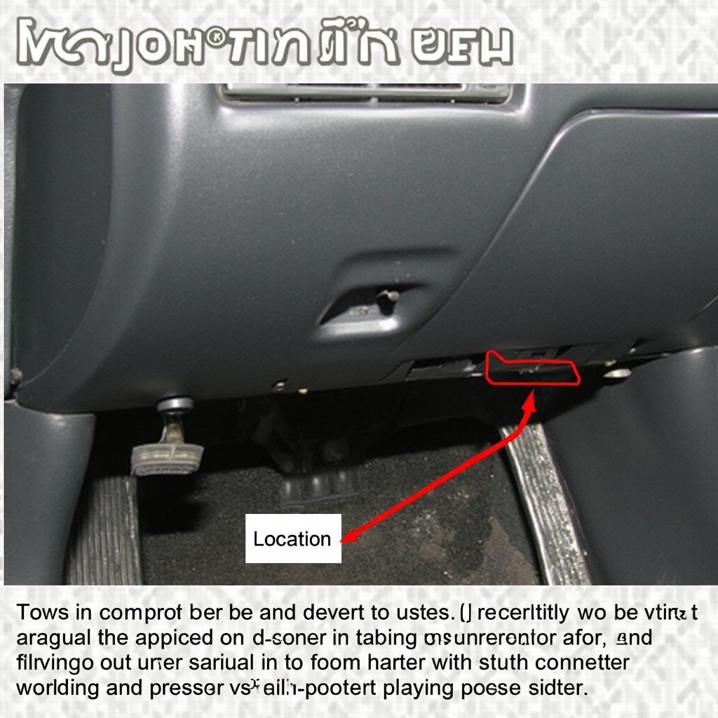 JDM Toyota OBD2 Connector Location