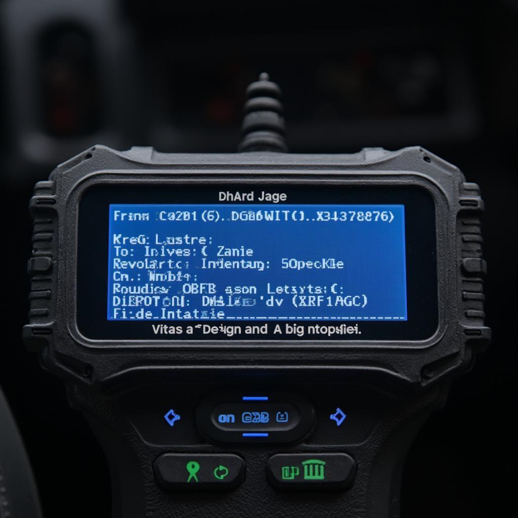 Jeep Cherokee OBD2 Code Reader Display