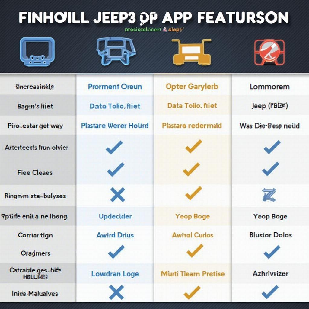 Jeep OBD2 App Features Comparison