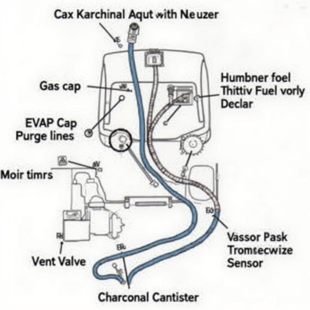 Jeep OBD2 P0455 EVAP System Diagram