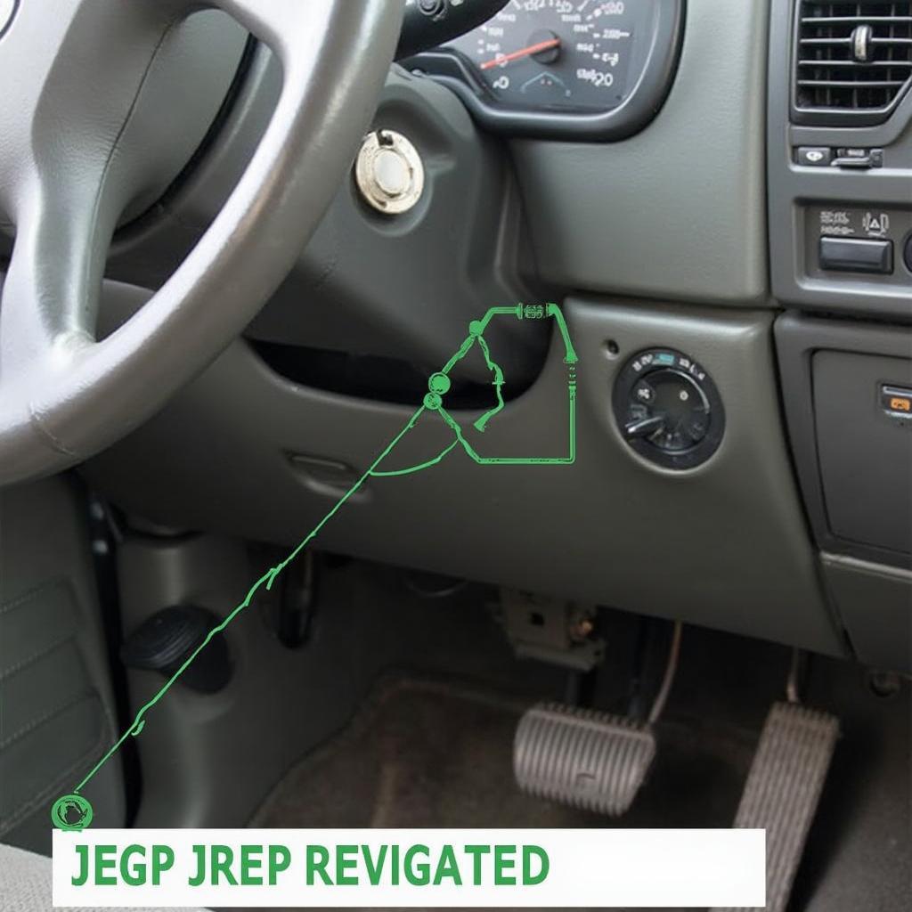 Jeep WJ OBD2 Port Location Under Dashboard