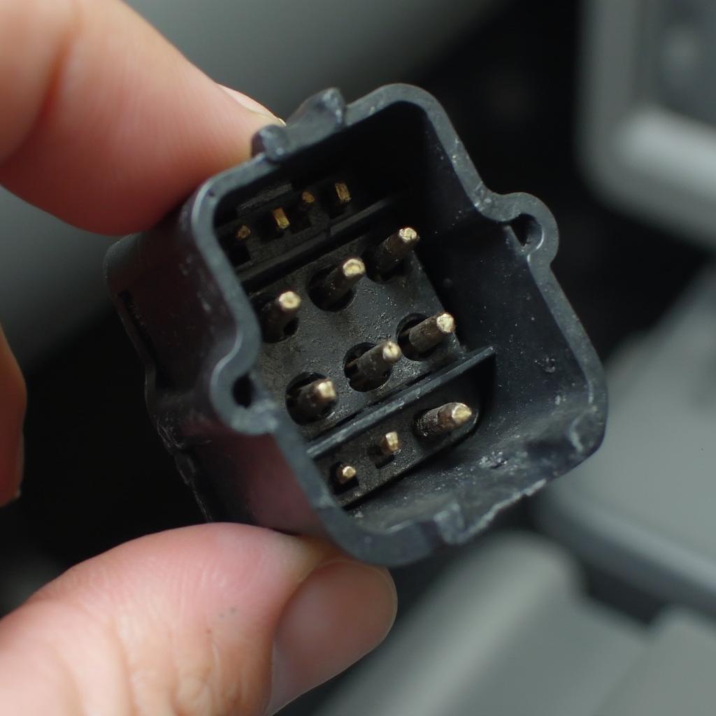 Close-up View of a Jetta OBD2 Connector