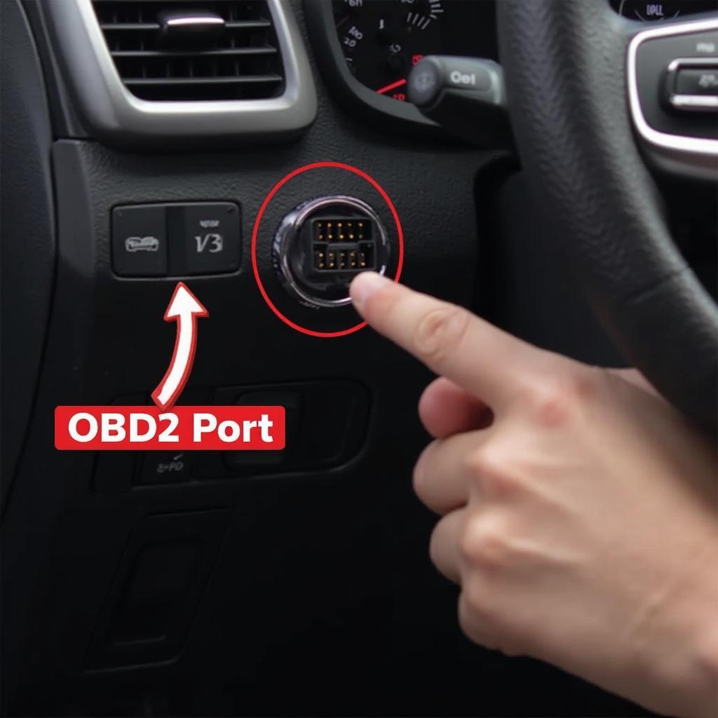 2019 Kia Forte OBD2 Port Location Under the Dashboard