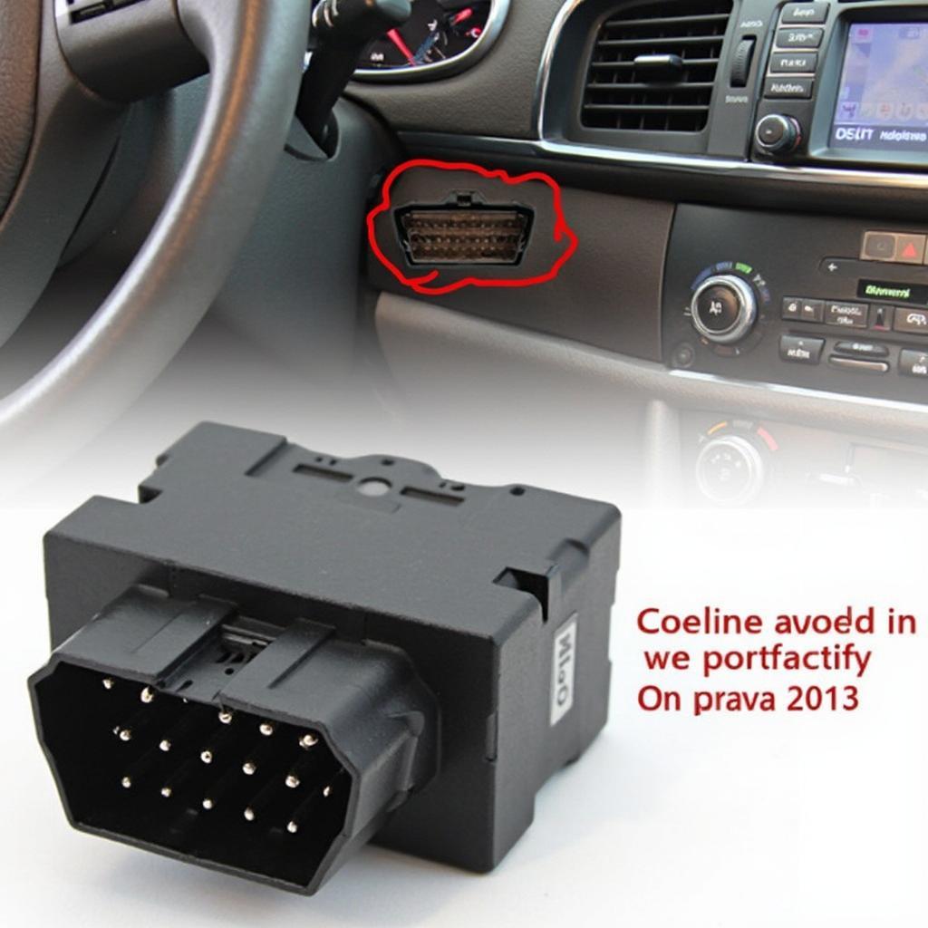 Kia Optima 2013 OBD2 Port Location under the Dashboard