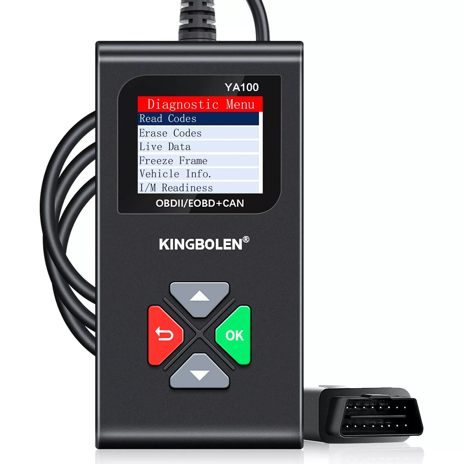 KINGBOLEN YA100 Auto Car OBD2 Scanner Code Reader Engine Fault Diagnostic Tool