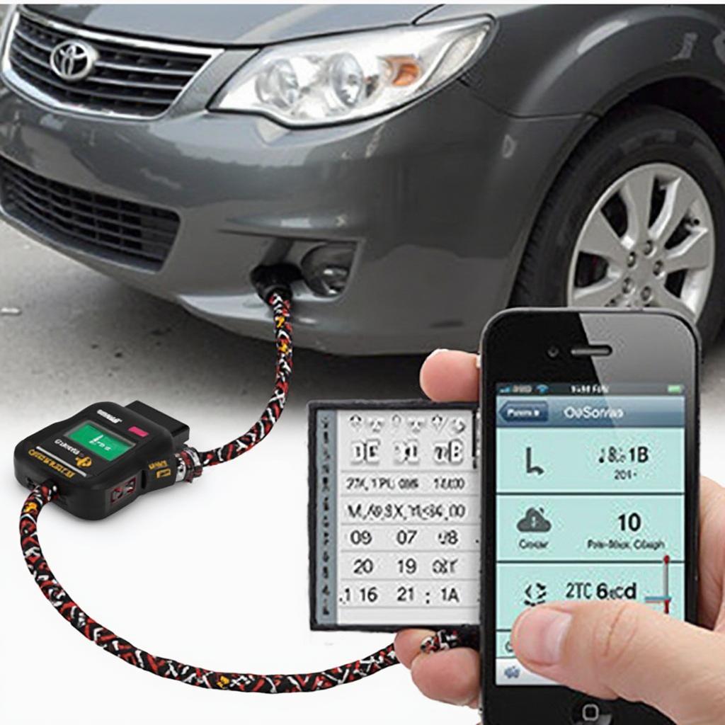 kkegol iCar 2 Mini OBD2 Scanner In Use