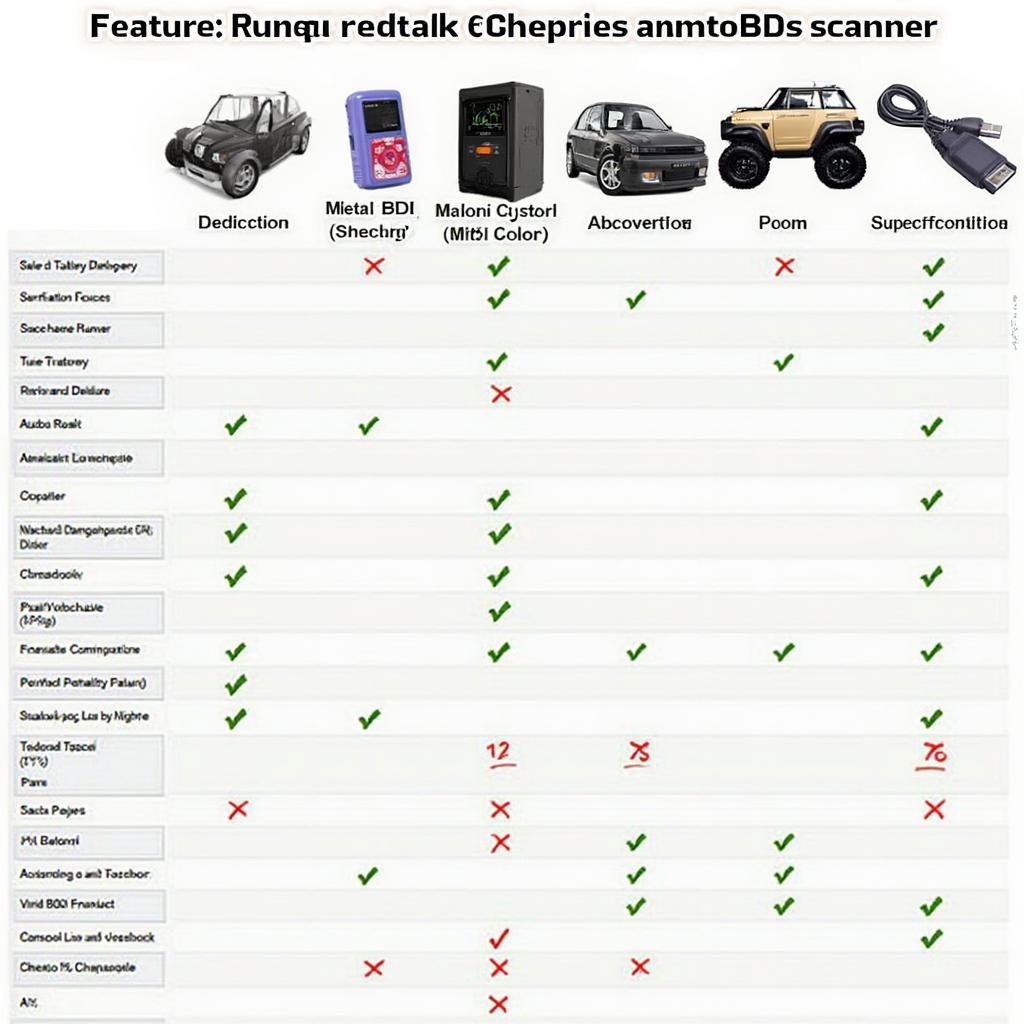 Konnwei KW808 OBD2 Scanner Comparison