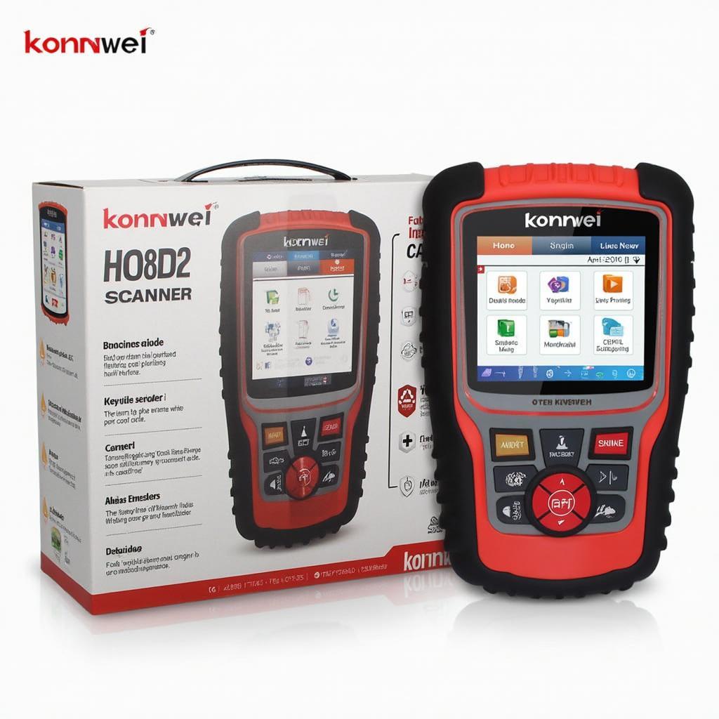 Konnwei KW820 OBD2 Scanner Packaging