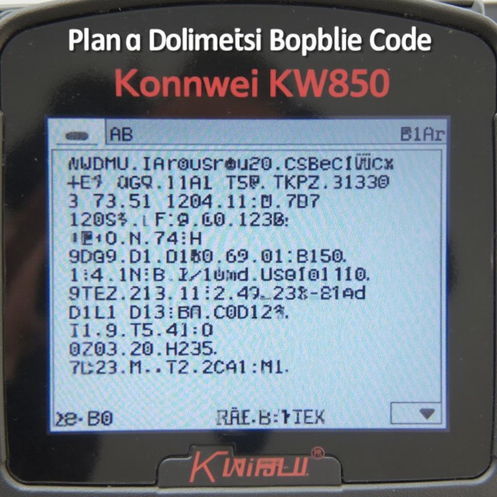 Konnwei KW850 OBD2 Scanner Display