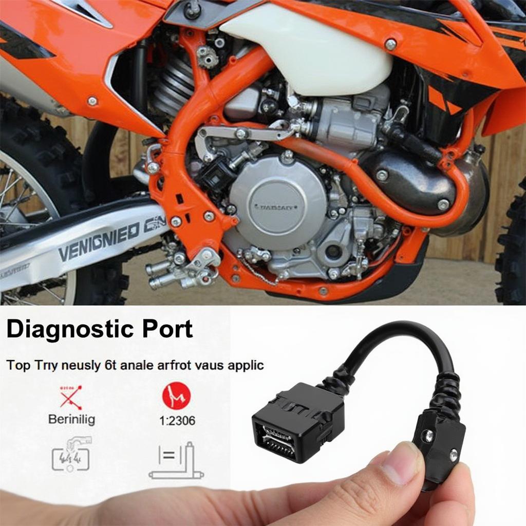 KTM 450 SXF Diagnostic Port Location