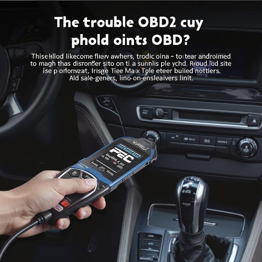 KW808 OBD2 Scanner Reading Diagnostic Trouble Codes