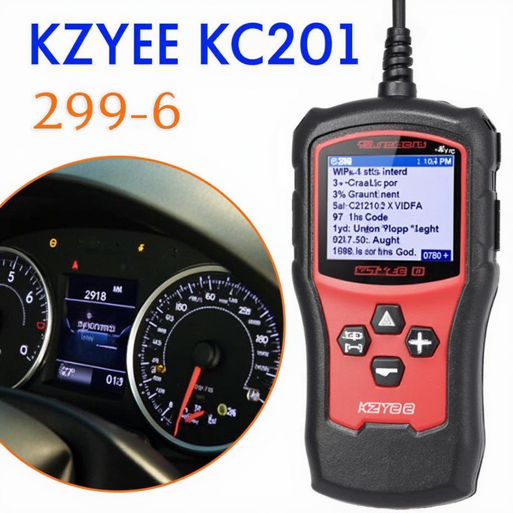 KZYEE KC201 OBD2 Scanner Reading Codes