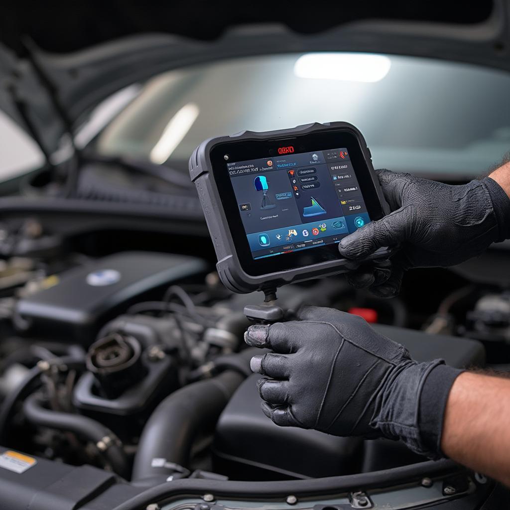 Launch CR619 OBD2 Scanner In Use