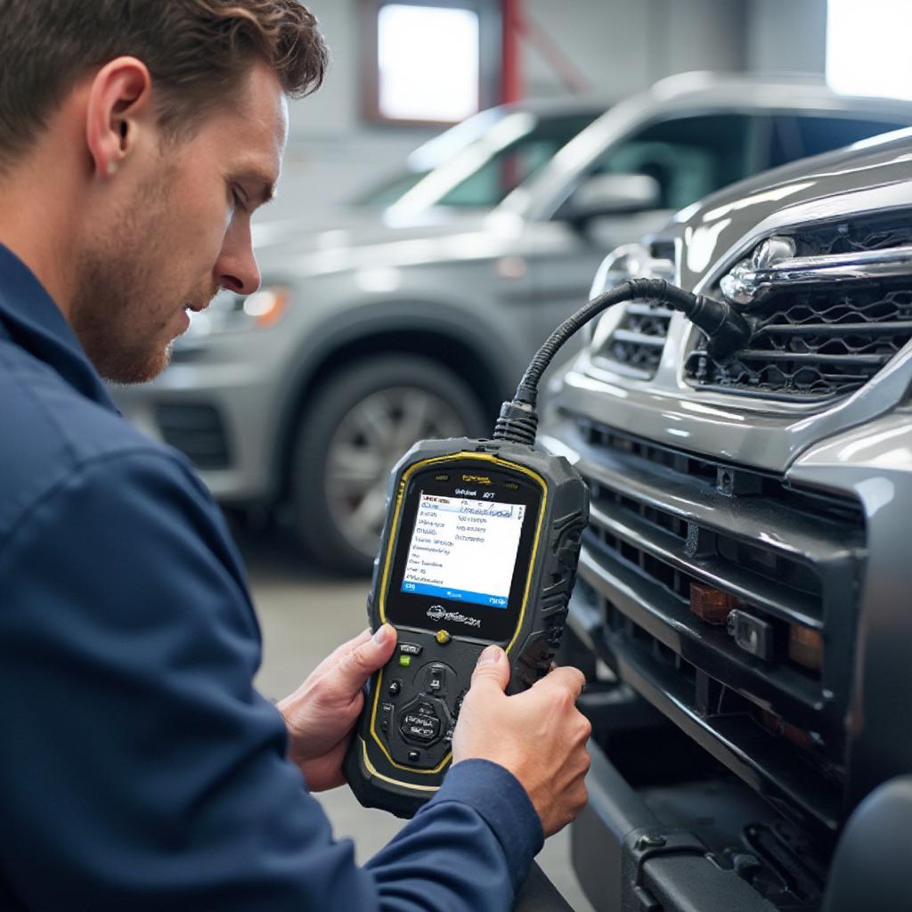 Launch CR629 OBD2 Scanner In Use