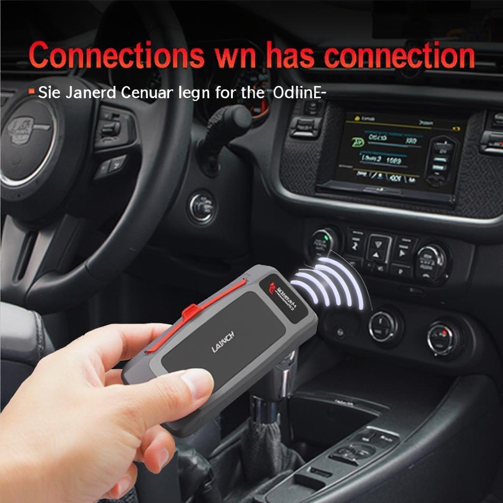 Launch Creader Professional 129 OBD2 Port Connection