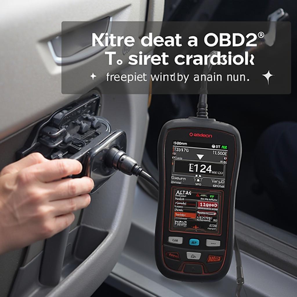 Launch Creader VI OBD2 Scanner Performing Diagnostics