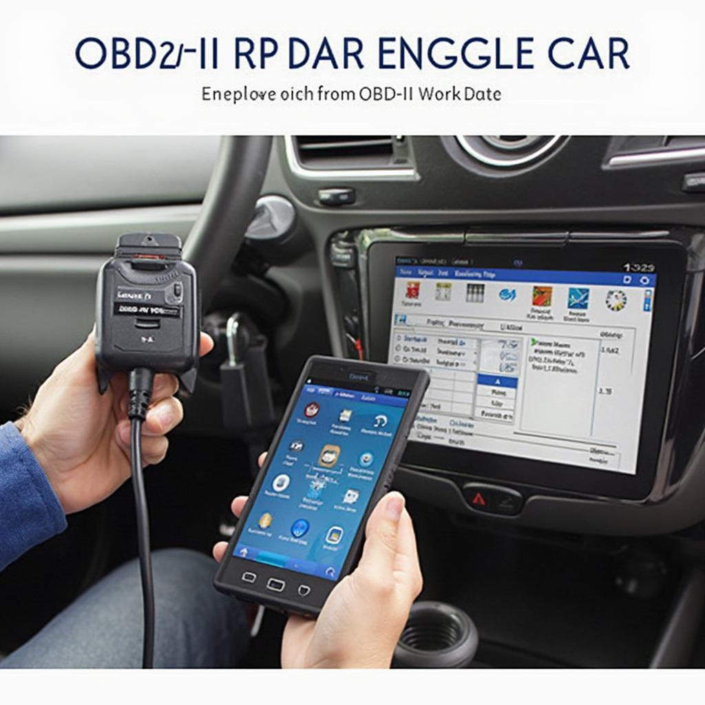 Launch OBD2 6830 Connected to Car