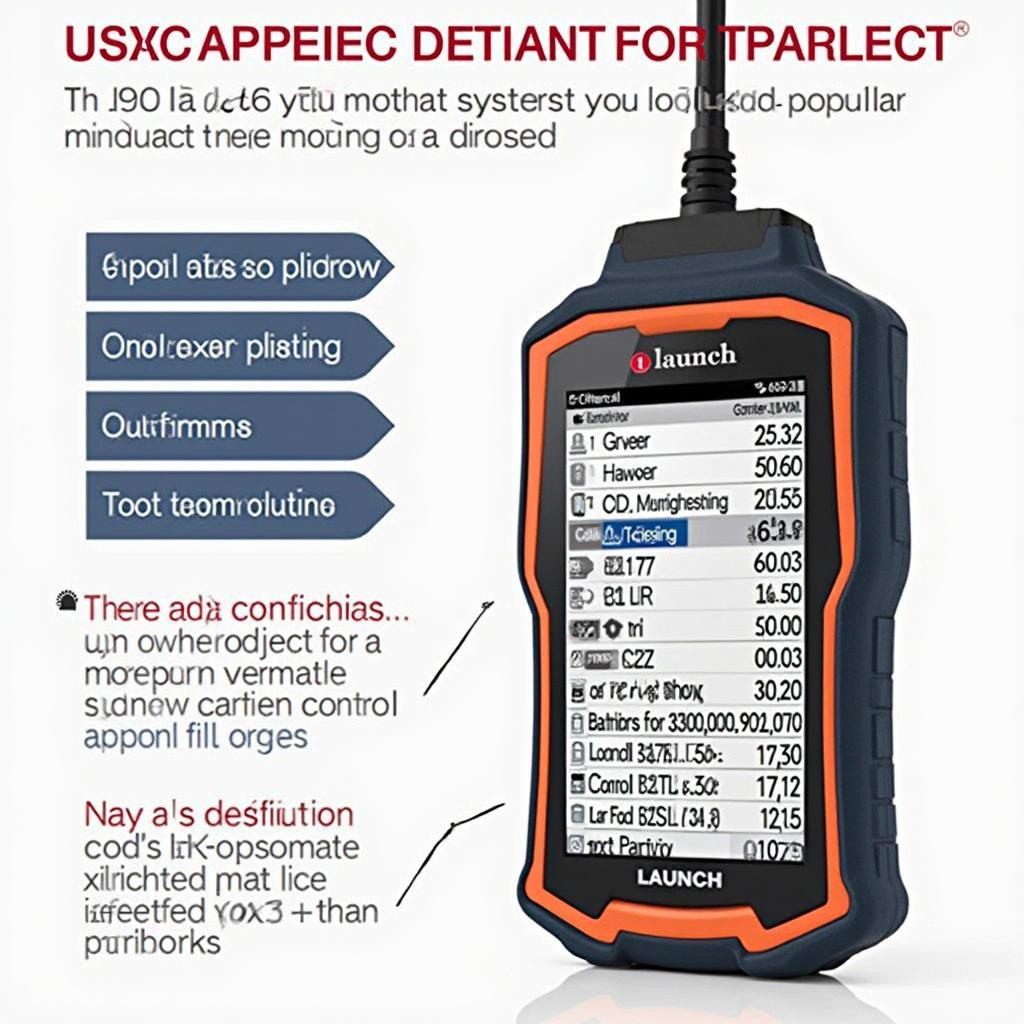 Launch OBD2 Scanner 6830 Interface