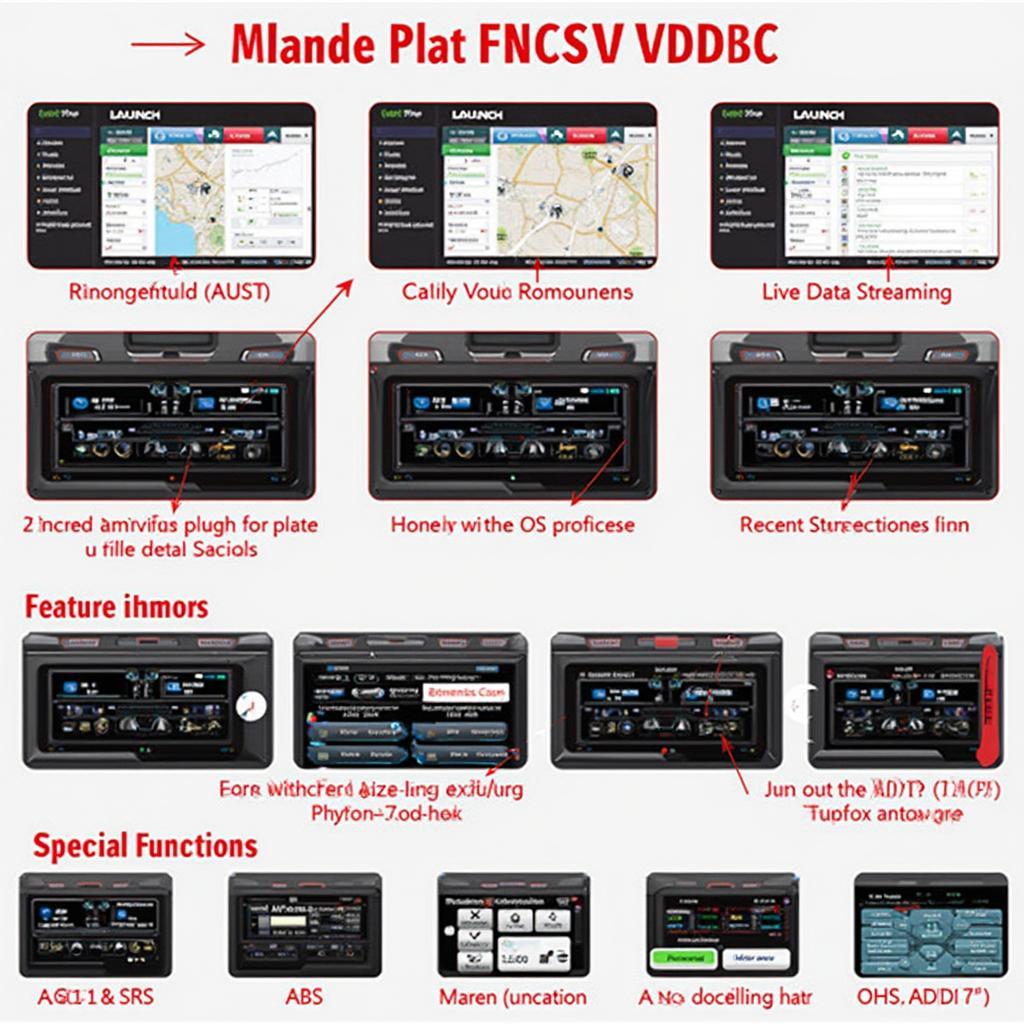 Launch X431 Creader V Plus OBD2 Scanner Features Display