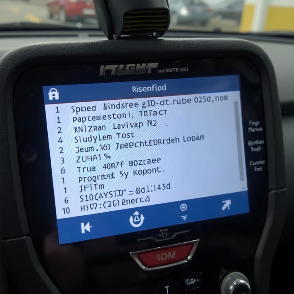 Lelink OBD2 Scanner displaying Diagnostic Trouble Codes (DTCs) for a Nissan Leaf