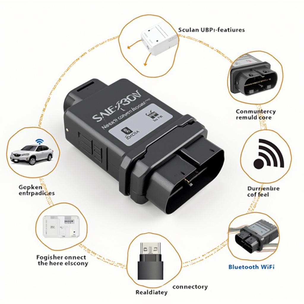 Lescars OBD2 Profi Adapter Key Features