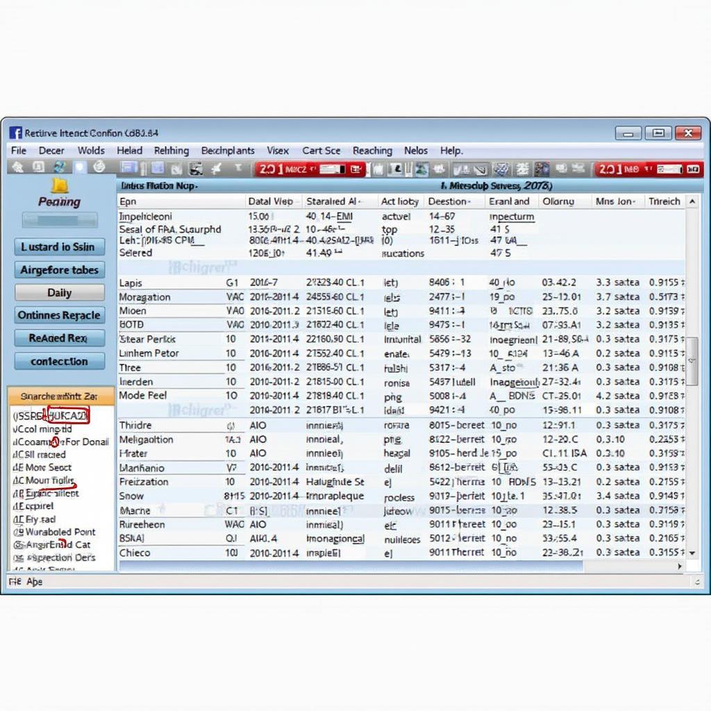 Lescars OBD2 Software Interface