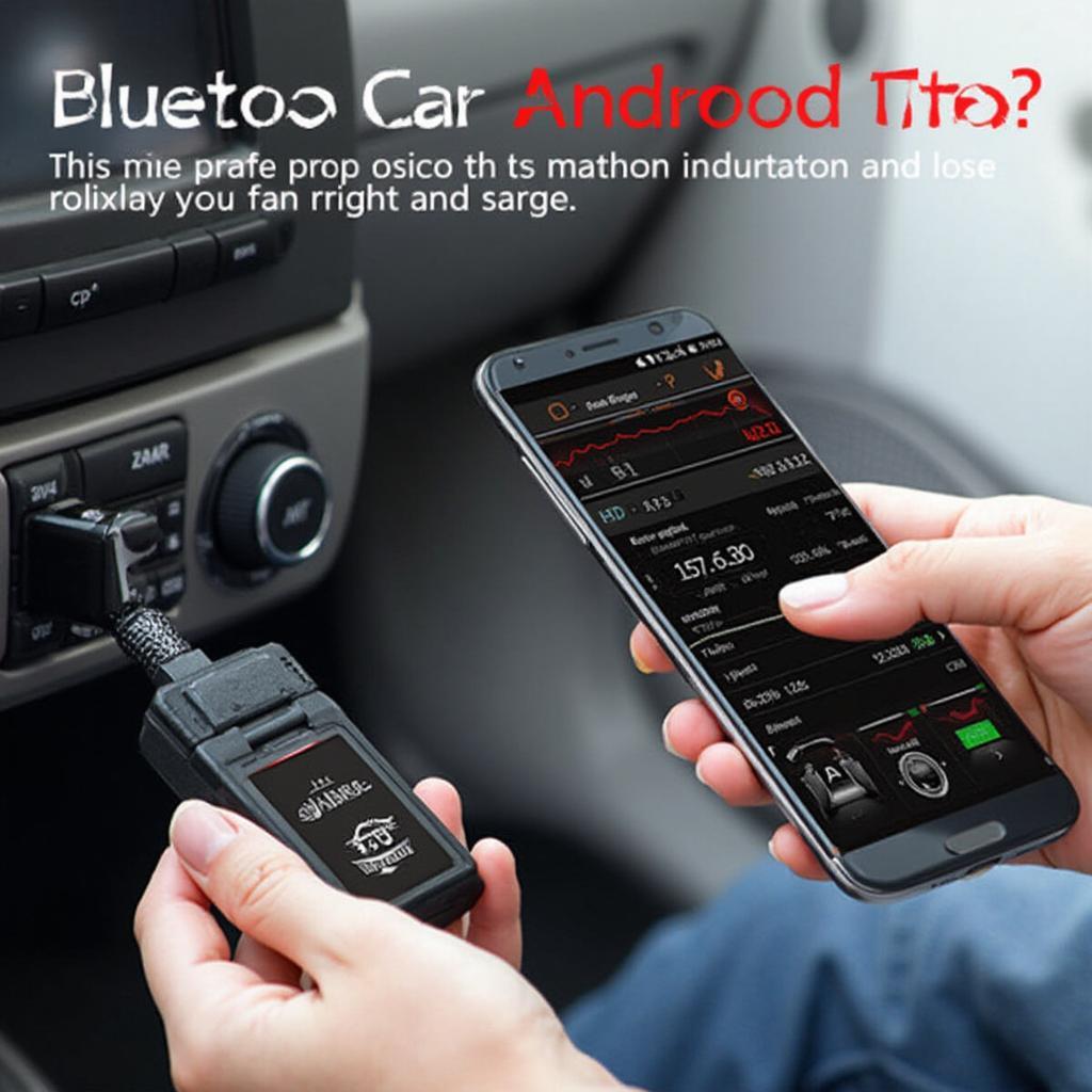 lpanlong obd2 scanner connected to an Android phone via Bluetooth