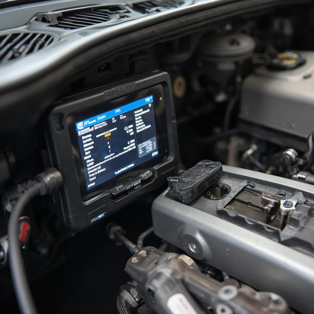 LS Engine with OBD2 Scanner Connected