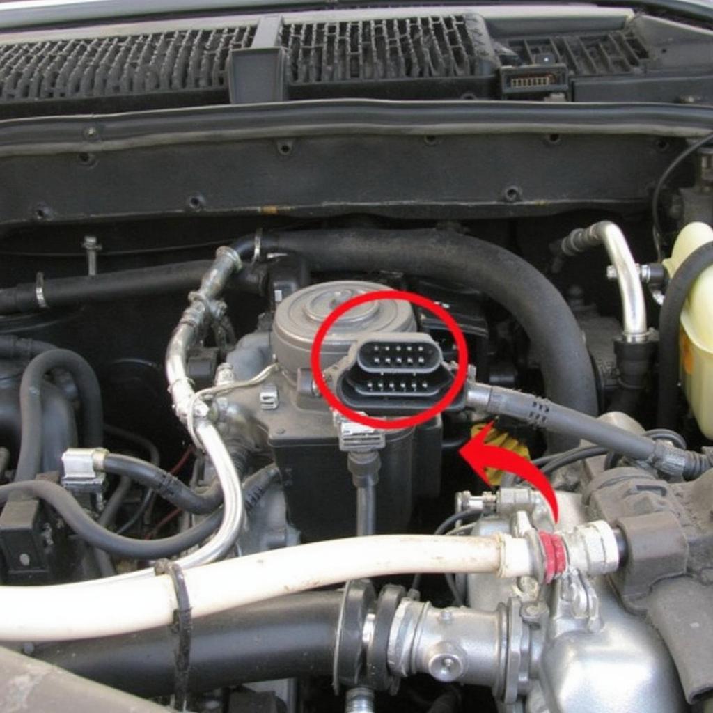 LT1 Engine and OBD2 Connector