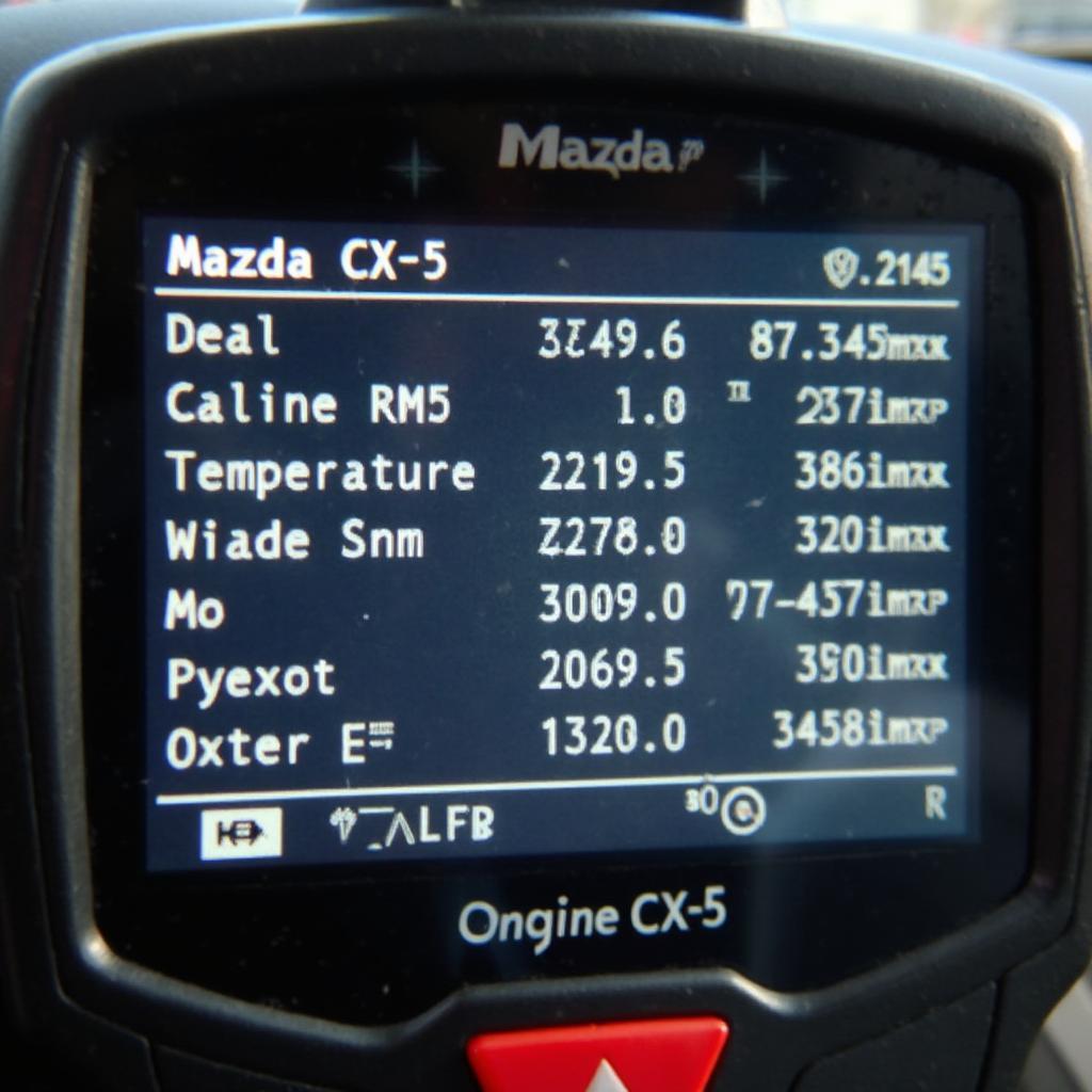 Mazda CX-5 OBD2 Live Data