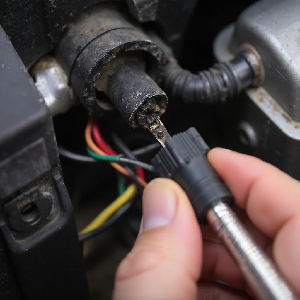 Inspecting Wiring and Connector for Damage Related to P0037 Code