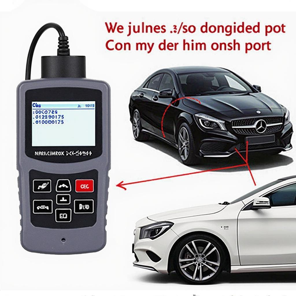 Mercedes CLA45 2014 OBD2 Scanner Reading Trouble Codes