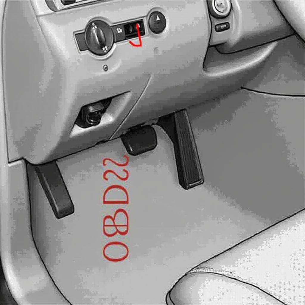 Mercedes E250 OBD2 Port Location