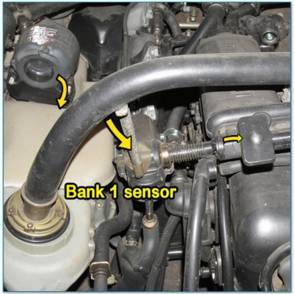 Mercury Mountaineer OBD2 Code P1131 Bank 1 Sensor 1 Location