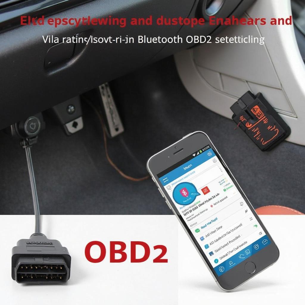 Mini ELM327 Bluetooth OBD2 Hardware v1.5 Software v2.1 Connection