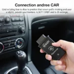 Mini ELM327 Bluetooth OBD2 V2.1 Connected to OBD2 Port