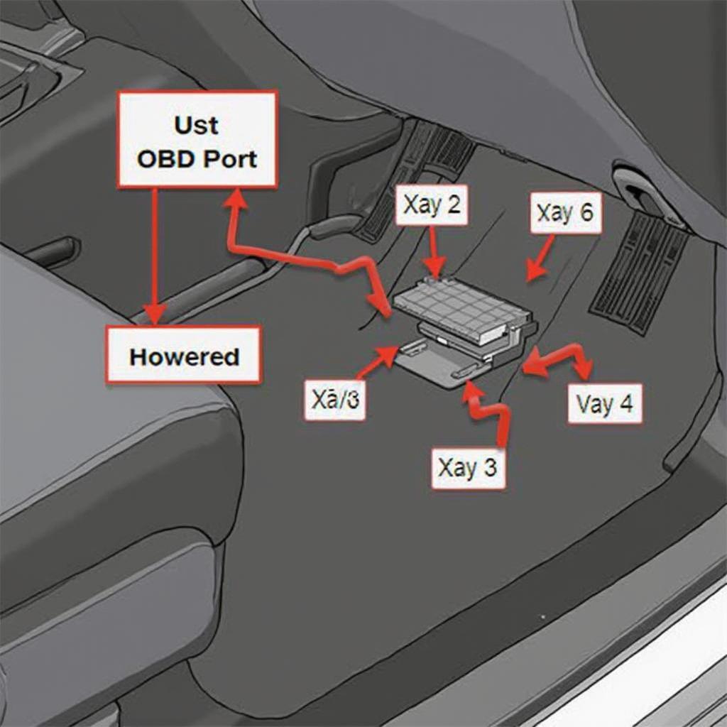 Mitsubishi Triton OBD2 Port Location